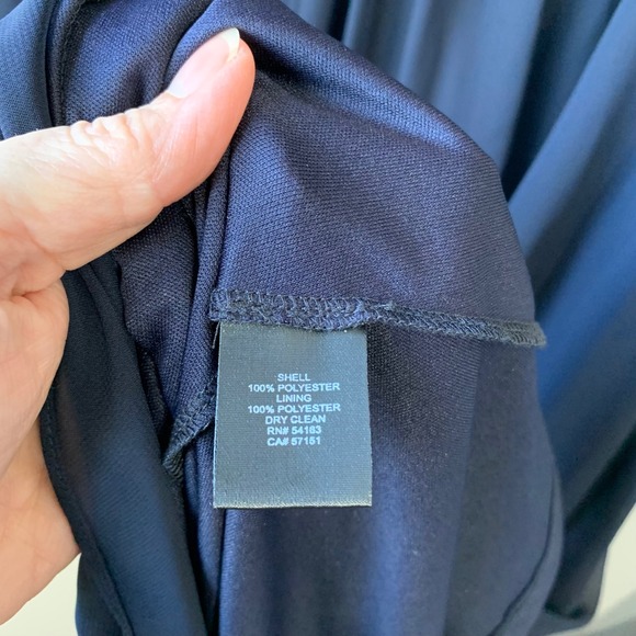 Jessica Howard Formal Gown Maxi‎ Dress Sleeveless Navy Blue Size 12 - Picture 9 of 10